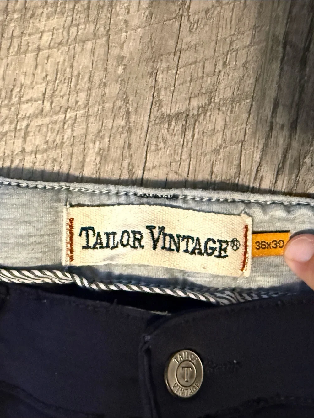 Tailor Vintage Dark Navy Chinos